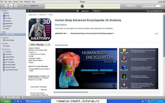 iphone aplicati top setari human body advanced anatomy