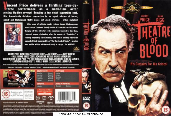 direct download theatre blood edward lionheart (vincent price) stars actor overlooked for critics'