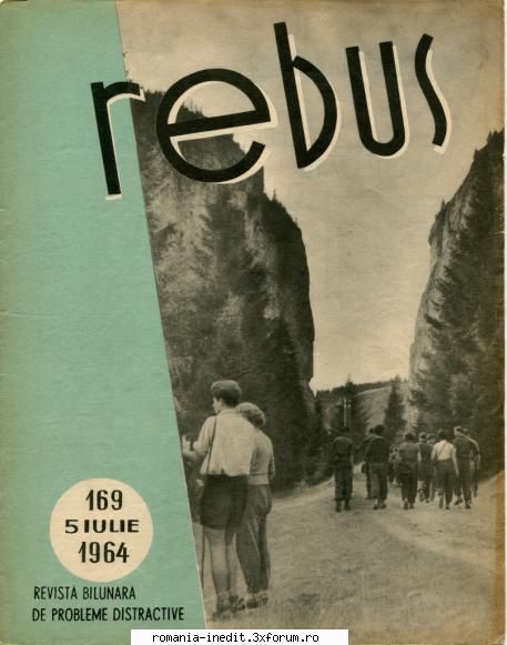 [b] revista rebus rebus 169-1964 (jpg, zip), 300 dpi arhiva include jpg pentru pagina dubla din