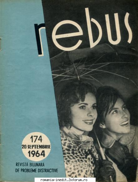 [b] revista rebus rebus 174-1964 (jpg, zip), 300 dpi arhiva include jpg pentru pagina dubla din