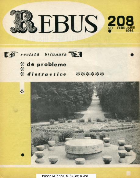 [b] revista rebus rebus 208-1966 (jpg, zip), 300 dpi arhiva include jpg pentru pagina dubla din