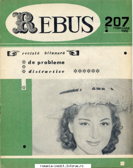 [b] revista rebus rebus 207-1966 (jpg, zip), 300 dpi arhiva include jpg pentru pagina dubla din