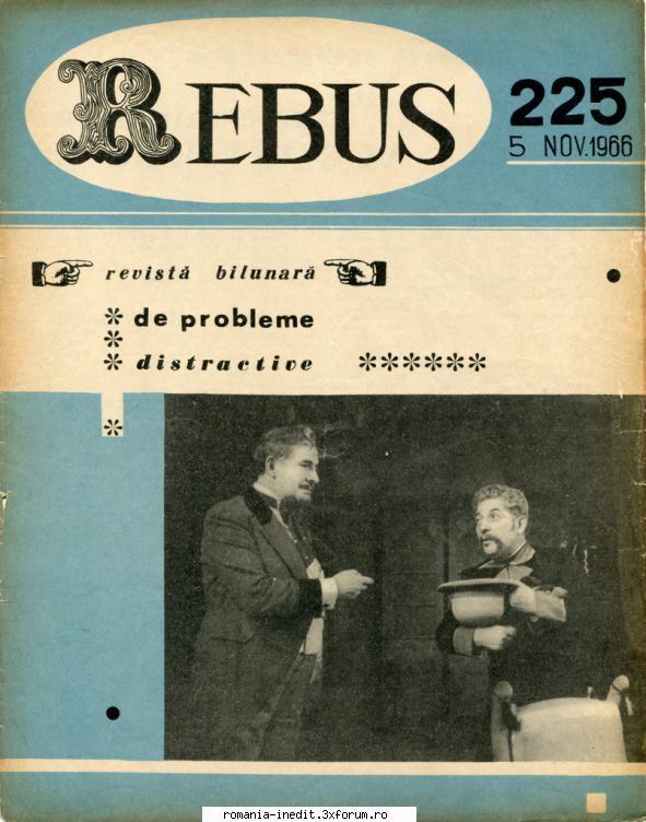 [b] revista rebus rebus 225-1966 (jpg, zip), 300 dpi arhiva include jpg pentru pagina dubla din