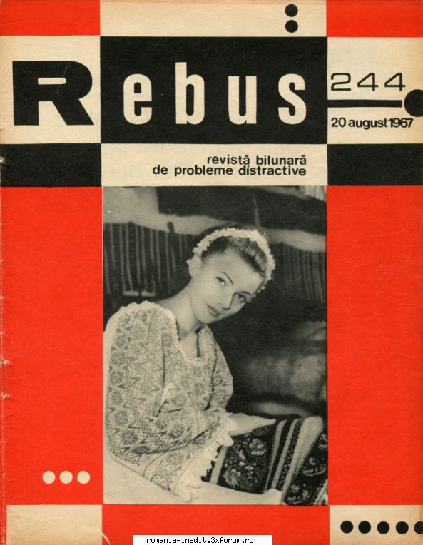 [b] revista rebus rebus 244-1967 (jpg, zip), 300 dpi arhiva include jpg pentru pagina dubla din