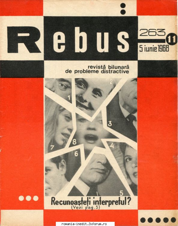 [b] revista rebus rebus 263-1968 (jpg, zip), 300 dpi arhiva include jpg pentru pagina dubla din
