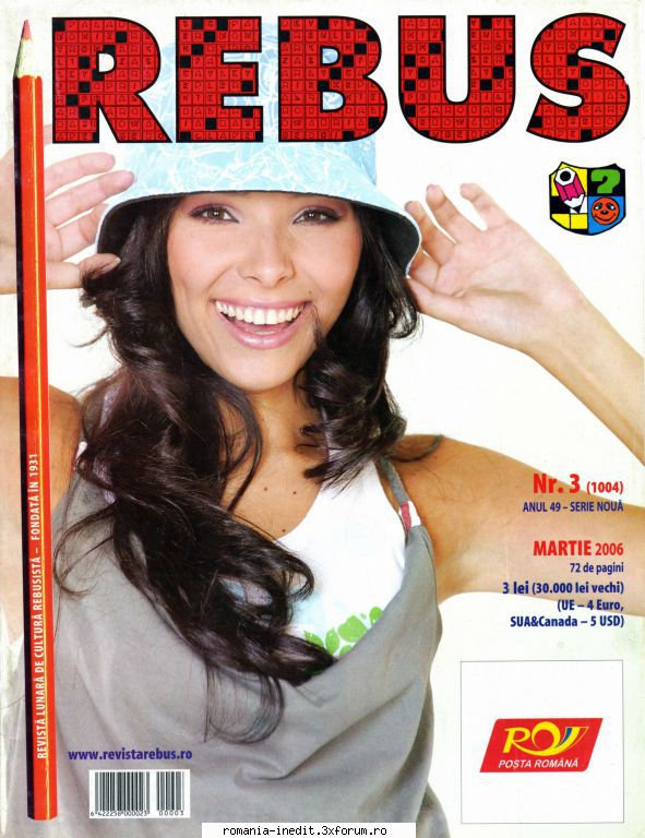 [b] revista rebus revista rebus nr. 3(1004) din mar 2006 (format mare, ...si rar (jpg):