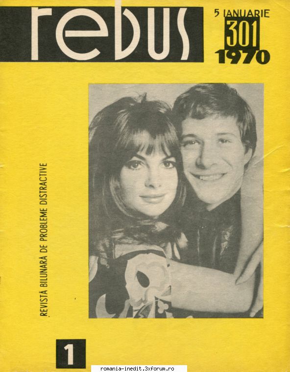 [b] revista rebus rebus 301-1970 (jpg, zip), 300 dpi arhiva include jpg pentru pagina dubla din