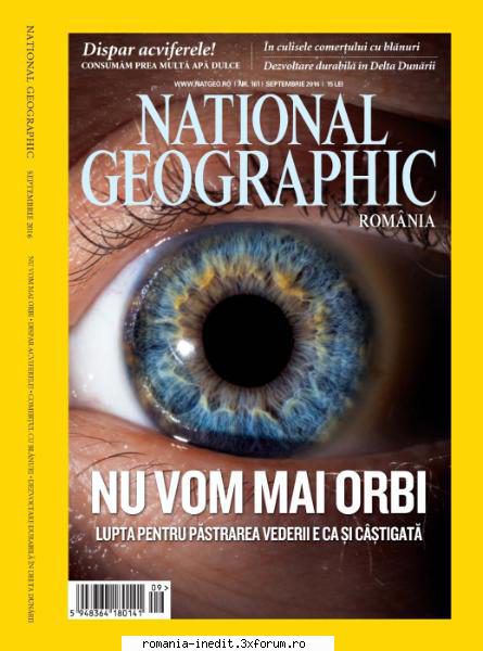 reviste romanesti national geographic romania septembrie 2016