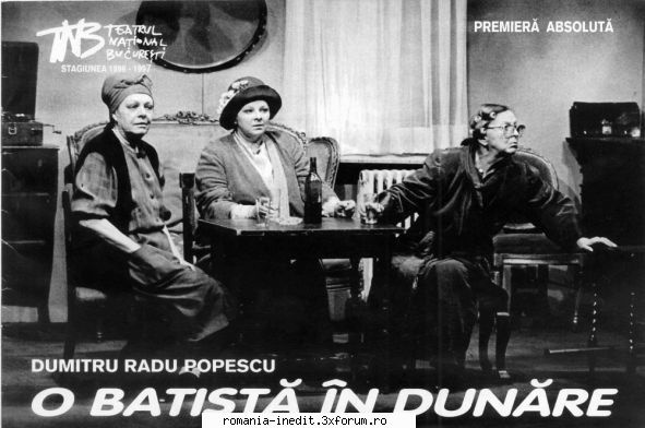 batista dunare (1996) (teatru) inclus catalog, sectiune teatru romanesc batista dunare ion