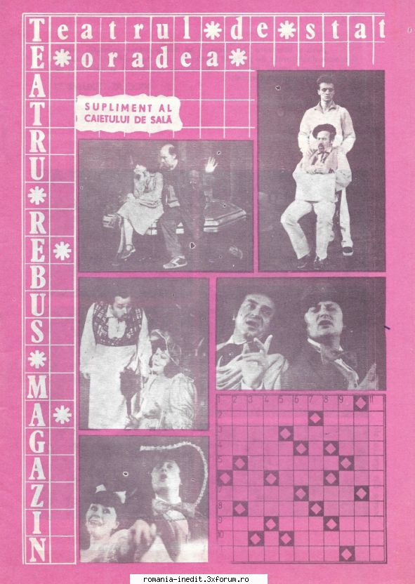 [b] probleme teatru rebus magazin decembrie 1986 (supliment caietelor sala editat teatrul stat