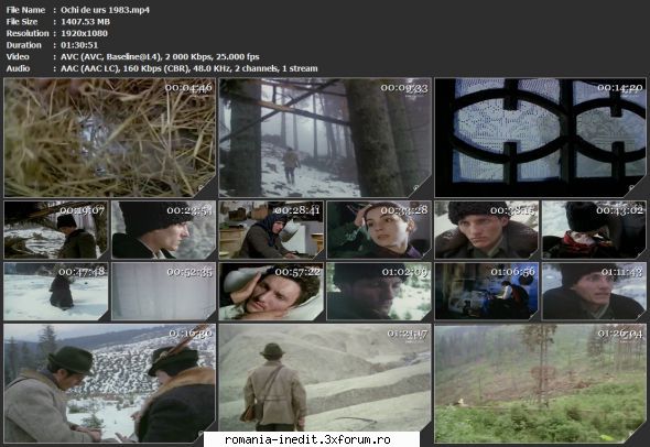 ochi urs (1983) tvrip urs edit: file expirate, pentru file valabile vezi mai jos